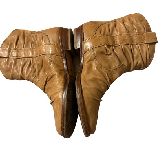 Corso Como Beige Leather Ankle Boots Size 6 - Picture 3 of 5